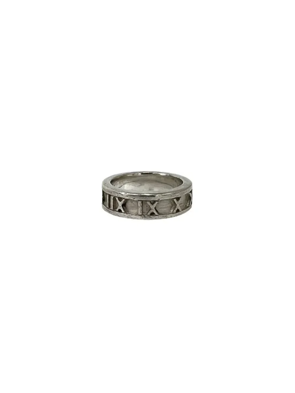 Tiffany & Co Vintage Atlas Wide Ring 925 Sterling Silver Accessory
